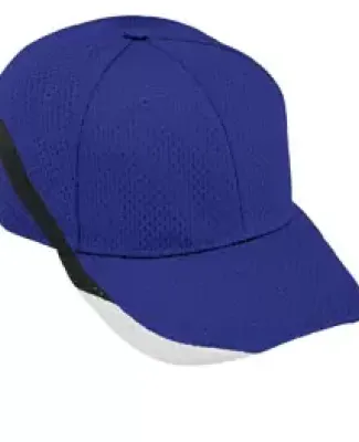 Augusta Sportswear 6282 Slider Cap Purple/ Black/ White