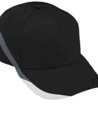 Augusta Sportswear 6282 Slider Cap Black/ Graphite/ White