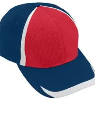 Augusta Sportswear 6290 Change Up Cap Navy/ Red/ White