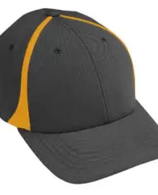 Augusta Sportswear 6310 Flexfit Zone Cap Black/ Gold