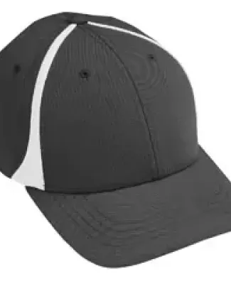 Augusta Sportswear 6310 Flexfit Zone Cap Black/ White