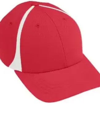 Augusta Sportswear 6310 Flexfit Zone Cap Red/ White