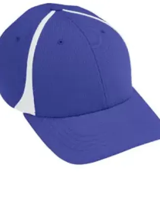 Augusta Sportswear 6310 Flexfit Zone Cap Purple/ White