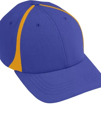 Augusta Sportswear 6311 Youth Flexfit Zone Cap in Purple/ gold