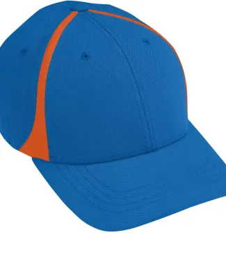 Augusta Sportswear 6311 Youth Flexfit Zone Cap in Royal/ orange