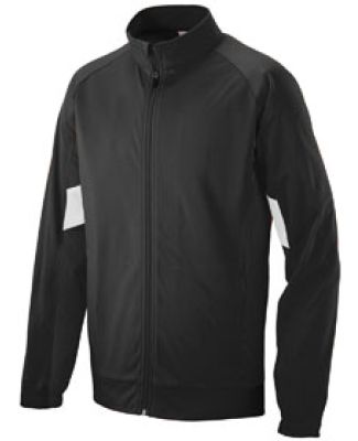 Augusta Sportswear 7722 Tour De Force Jacket in Black/ black/ white