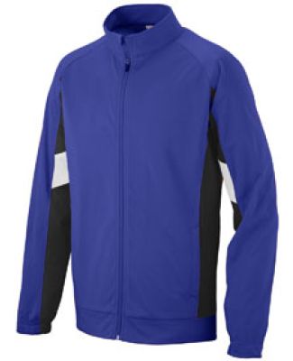 Augusta Sportswear 7722 Tour De Force Jacket in Purple/ black/ white