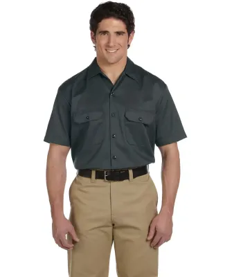 1574 Dickies Short Sleeve Twill Work Shirt  CHARCOAL