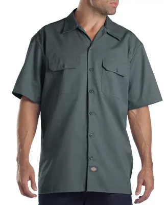 1574 Dickies Short Sleeve Twill Work Shirt  LINCOLN GREEN