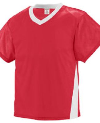 Augusta Sportswear 9725 High Score Jersey in Red/ white