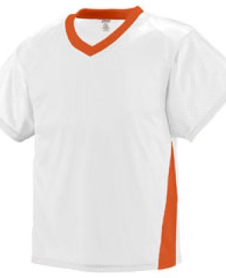 Augusta Sportswear 9726 Youth High Score Jersey in White/ orange