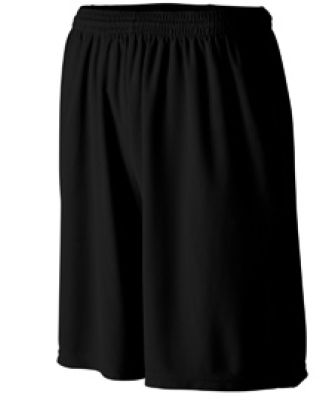 Augusta Sportswear 803 Longer Length Wicking Short in Black