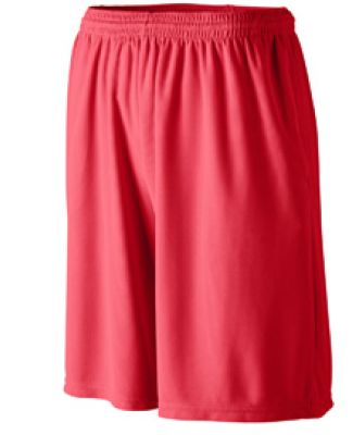 Augusta Sportswear 803 Longer Length Wicking Short in Red