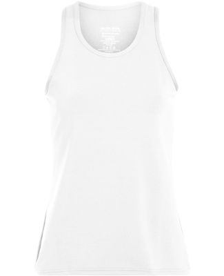 Augusta Sportswear 1203 Girls' Solid Racerback Tan in White