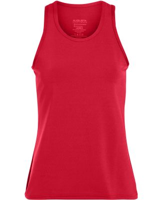 Augusta Sportswear 1203 Girls' Solid Racerback Tan in Red