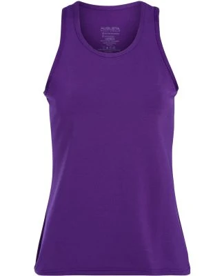 Augusta Sportswear 1203 Girls' Solid Racerback Tan in Purple