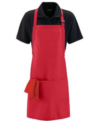 Augusta Sportswear 5965 Full Width Apron with Pock RED