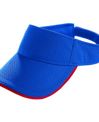 Augusta Sportswear 6223 Athletic Mesh Two-Color Vi in Royal/ red