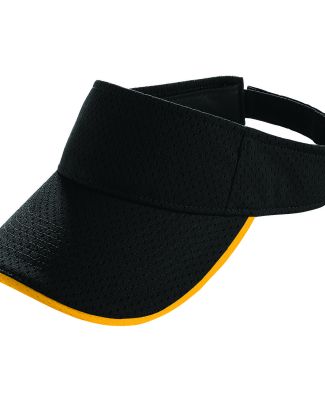 Augusta Sportswear 6223 Athletic Mesh Two-Color Vi in Black/ gold