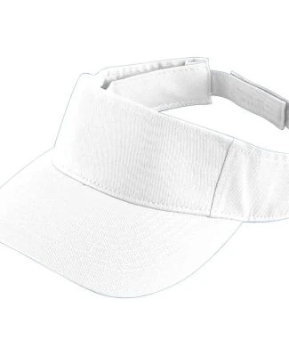 Augusta Sportswear 6226 Youth Sport Twill Visor in White