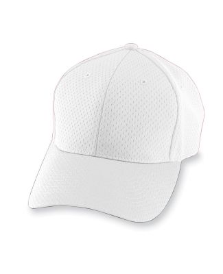 Augusta Sportswear 6235 Athletic Mesh Cap-Adult in White