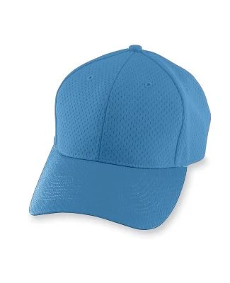 Augusta Sportswear 6235 Athletic Mesh Cap-Adult in Columbia blue