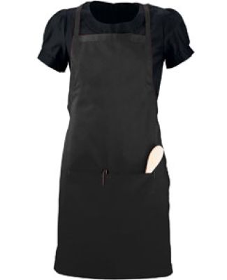 Augusta Sportswear 2720 Waiter Apron with Pockets BLACK