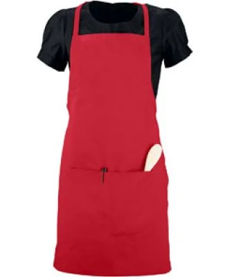 Augusta Sportswear 2720 Waiter Apron with Pockets RED
