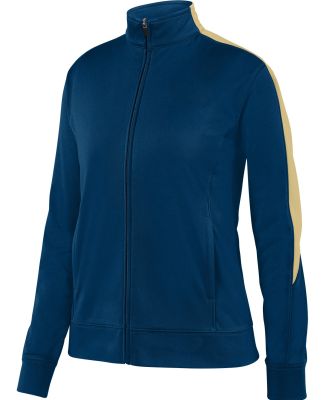 Augusta Sportswear 4397 Ladies Medalist Jacket 2.0 in Navy/ vegas gold