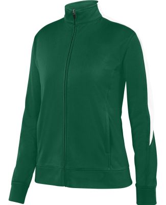 Augusta Sportswear 4397 Ladies Medalist Jacket 2.0 in Dark green/ white