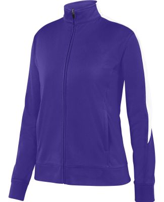 Augusta Sportswear 4397 Ladies Medalist Jacket 2.0 in Purple/ white