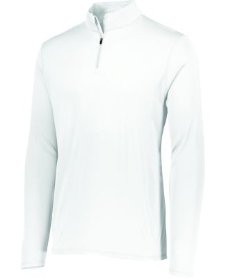 Augusta Sportswear 2786 Youth Attain 1/4 Zip Pullo in White