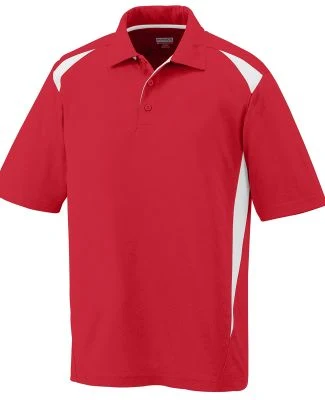 Augusta Sportswear 5012 Two-Tone Premier Sport Shi in Red/ white