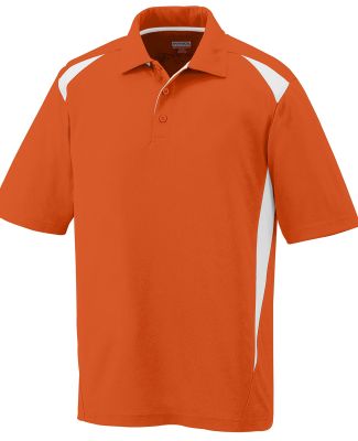 Augusta Sportswear 5012 Two-Tone Premier Sport Shi in Orange/ white