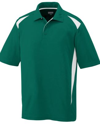 Augusta Sportswear 5012 Two-Tone Premier Sport Shi in Dark green/ white