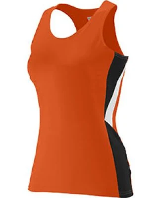 Augusta Sportswear 334 Women's Sprint Jersey in Orange/ black/ white
