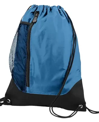 Augusta Sportswear 1149 Tres Drawstring Backpack Columbia Blue/ Black