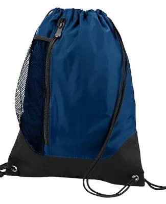 Augusta Sportswear 1149 Tres Drawstring Backpack Navy/ Black