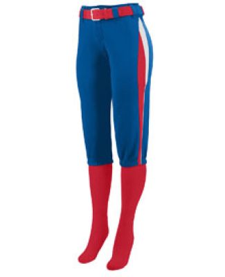 Augusta Sportswear 1341 Girls' Comet Pant in Royal/ red/ white