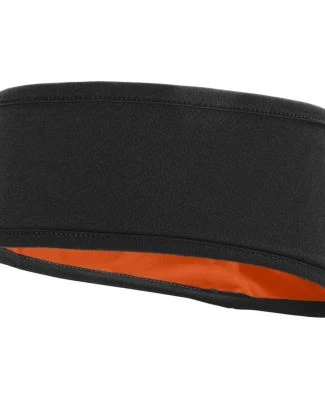 Augusta Sportswear 6750 Reversible Headband in Black/ orange