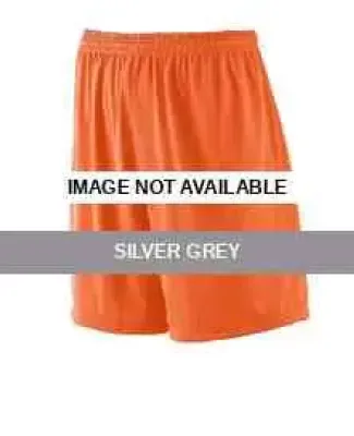 Augusta Sportswear 843 Youth Tricot Mesh Short/Tri Silver Grey