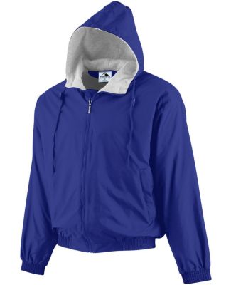 Augusta Sportswear 3281 Youth Hooded Taffeta Jacke in Purple