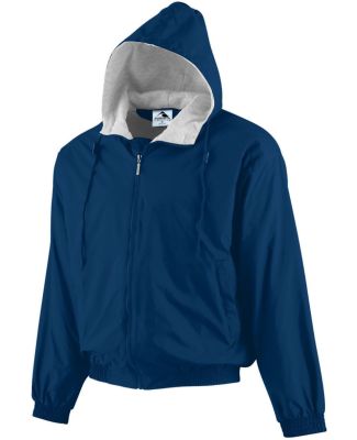 Augusta Sportswear 3281 Youth Hooded Taffeta Jacke in Navy