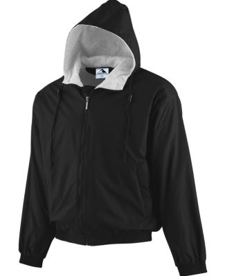 Augusta Sportswear 3281 Youth Hooded Taffeta Jacke in Black