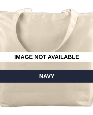 Augusta Sportswear 611 Canvas Zipper Tote Navy