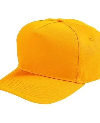 Augusta Sportswear 6207 Youth Five-Panel Cotton Tw in Gold