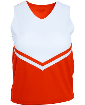 Augusta Sportswear 9111 Girls' Pride Shell in Orange/ white/ white