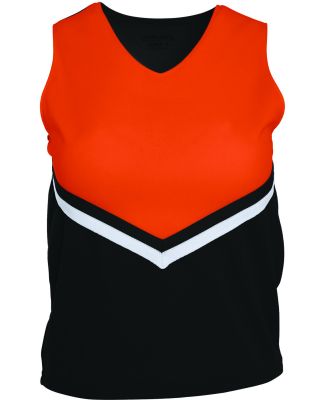 Augusta Sportswear 9111 Girls' Pride Shell in Black/ orange/ white
