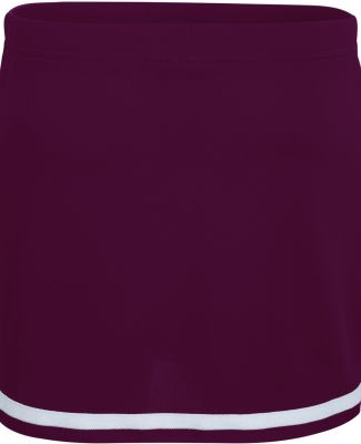 Augusta Sportswear 9125 Women's Energy Skirt in Maroon/ white