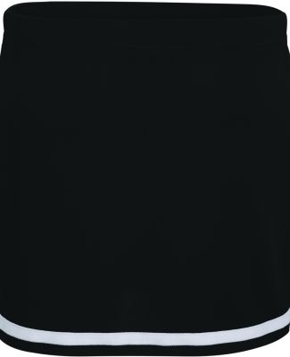 Augusta Sportswear 9126 Girls' Energy Skirt in Black/ white